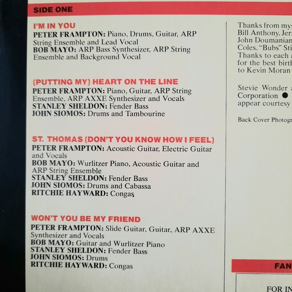 Peter Frampton- I'm In You, Vinyl LP 1977 - Picture 9 of 11
